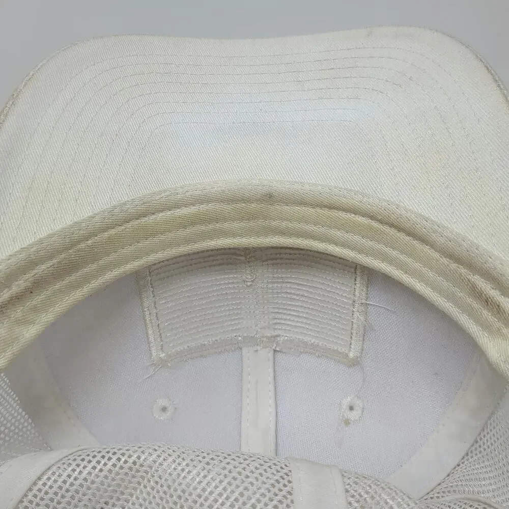 Port Authority Trucker Hat White One Size Shed Club San Mateo CA Mesh Back Patch